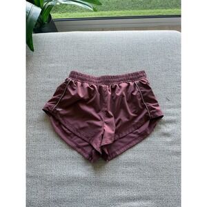 Fabletics Mauve Pink Running Shorts Women's Medium Reflective Trim